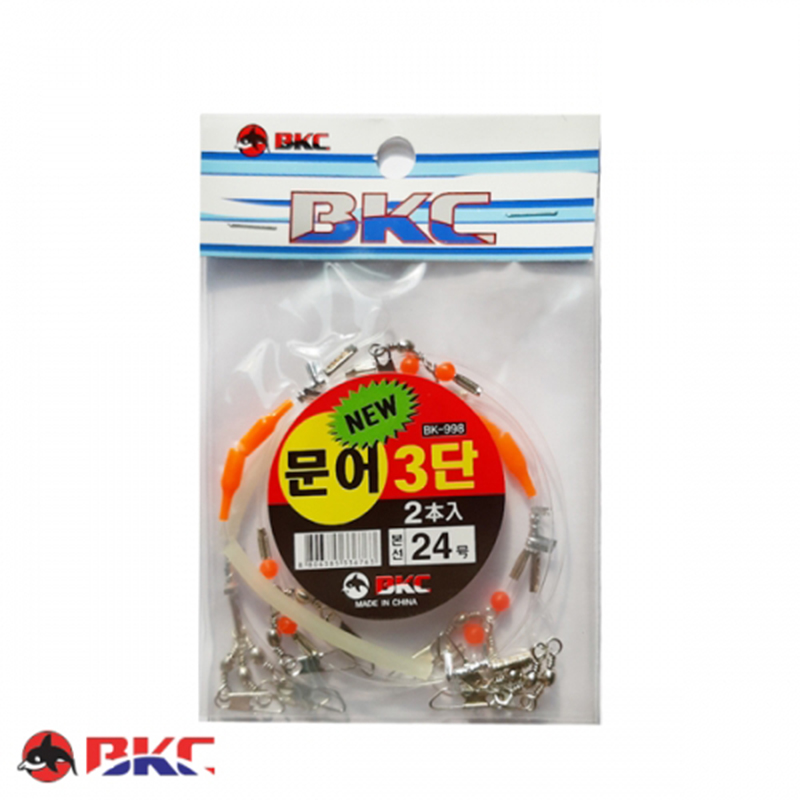 BKC 백경 문어3단 채비 BK-998 낚시채비세트