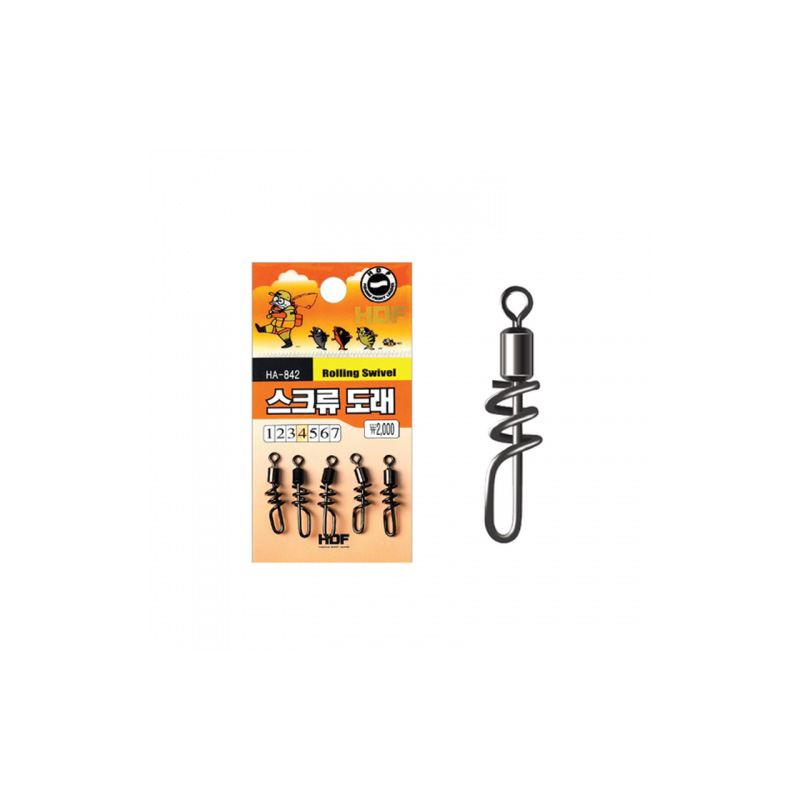 해동 스크류 도래 HA-842 대물낚시 돌돔채비